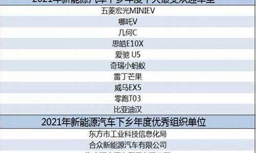 汽车下乡补贴车型目录2022最新公布_汽车下乡补贴车型目录2022最新公布图片