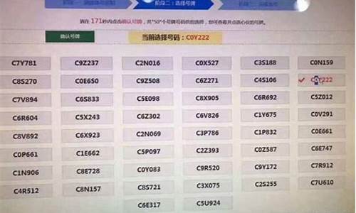 哈尔滨车牌网上选号,哈尔滨汽车牌照选号