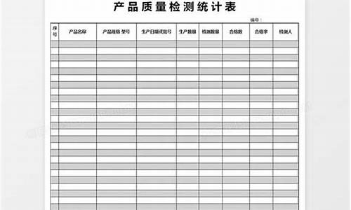 汽车质量评价指标体系,汽车质量统计表